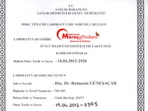 KSÜ Doku laboratuarı akredite edildi