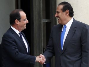 Katar Başbakanı Es Sani, Fransa Cumhurbaşkanı Hollande İle Görüştü