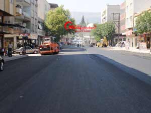 Sarayaltı Caddesi Asfaltlanıyor