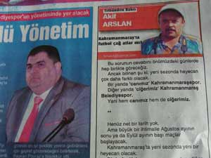 Gazeteci Akif Arslan Bugün Gazetesinde