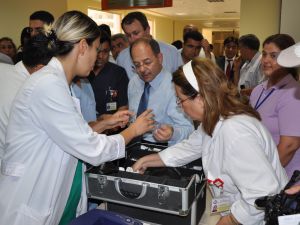 Bakan Akdağ’dan Hastane Personeline Alarm Testi