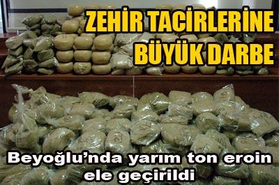 İstanbulda 520 kilo eroin ele geçirildi