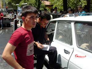 Seyir Halindeki Otomobilde Yangın