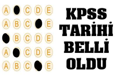 KPSSnin Tarihi Belli Oldu