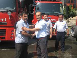 Kazma Bağları Sakinlerinden İtfaiyeye Teşekkür