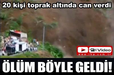 Kolombiyada Toprak Kayması: 20 Ölü