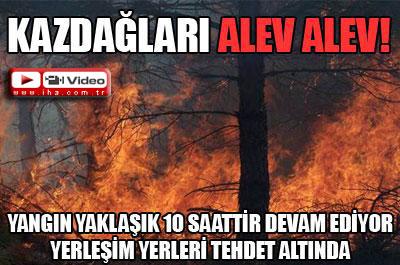 Kazdağları alev alev!