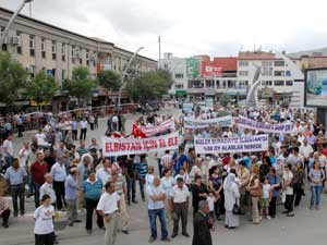 Kahramanmaraşın mahallesi olmasın mitingi