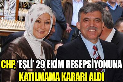 CHP 29 Ekim Resepsiyonuna Katılmayacak
