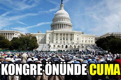 Beyaz Saray Önünde Cuma Namazı