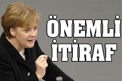 Merkelden önemli itiraf