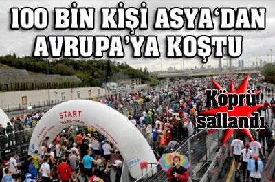 100 bin kişi Asyadan Avrupaya koştu
