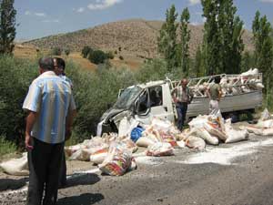 Göksun’da Trafik Kazası: 2 Yaralı