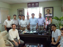 AK PARTİ İL BAŞKANI FATİH ERKOÇ A TÜRKOĞLU EĞİTİM BİR-SEN DEN ZİYARET