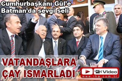 Cumhurbaşkanı Güle Sevgi Seli
