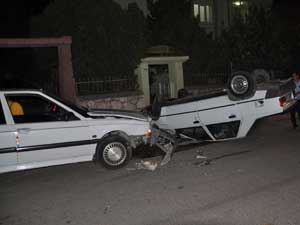 Otomobil Devrildi: 1 Ölü