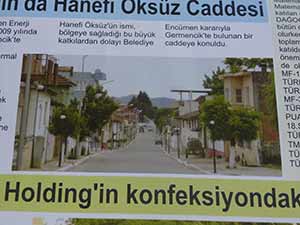 Germencik’te bir caddeye Hanifi Öksüz adı verildi