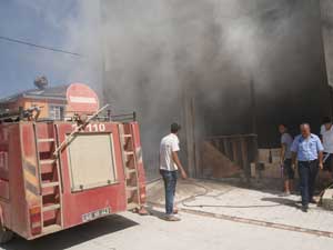 Türkoğlunda Yangın