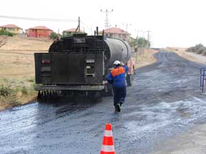 Afşinde Asfalt Çalışmaları Sürüyor