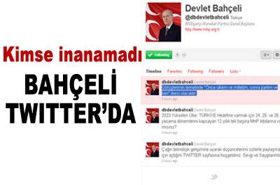 Bahçeli Twitterda