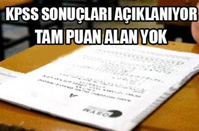 KPSS Sonuçları Açıklanıyor