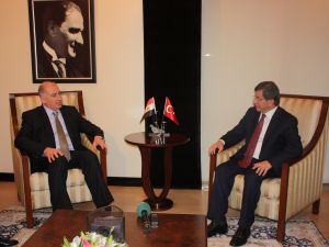 Bakan Davutoğlu, Irak Ulusal Meclis Başkanı Nuceyfi İle Görüştü