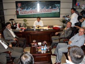 Chp’li Başkanlar Samsunspor’u Ziyaret Etti