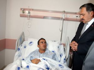 Orman Ve Su İşleri Bakanı Veysel Eroğlu Yaralı Askerleri Ziyaret Etti