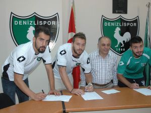 Denizlispor 3 Oyuncuyla Sözleşme İmzaladı