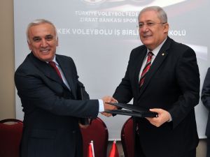 Tvf İle Ziraat Bankası Spor Kulübü Arasında Erkek Voleybolunda İşbirliği Protokolü İmzalandı