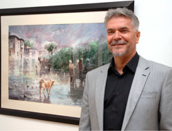 Ressam Hasan Kırdı, Sergi Açtı