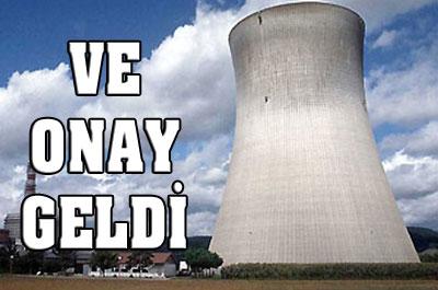Akkuyu Nükleer Santraline Onay
