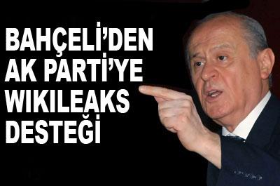 Bahçeliden Ak Partiye Wikileaks Desteği