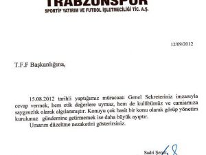 Sadri Şenerden Tffye Sert Mesaj