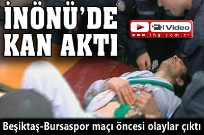 İnönü Stadında olaylar çıktı!