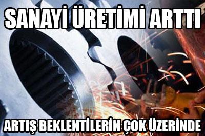 Sanayi Üretimi Ekimde Arttı