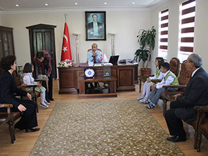 Öğrencilerden Kaymakam Sarıkayaya Ziyaret