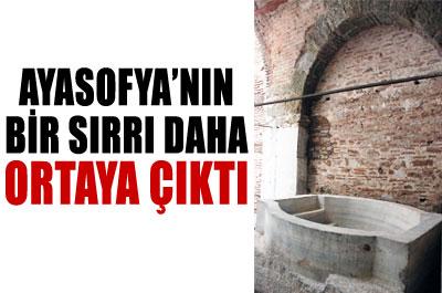 Ayasofyanın bir sırrı daha ortaya çıktı