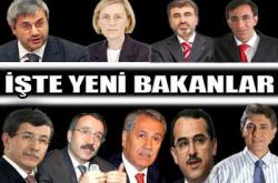 İşte yeni bakanlar