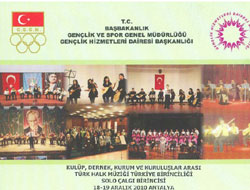 Kahramanmaraş Belediyesi Türk  Halk Müziği’nde Türkiye birincisi 