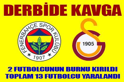 Futbolcuların burnu kırıldı