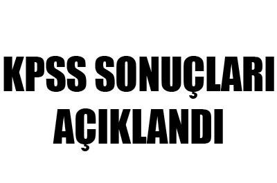 KPSS sonuçları açıklandı
