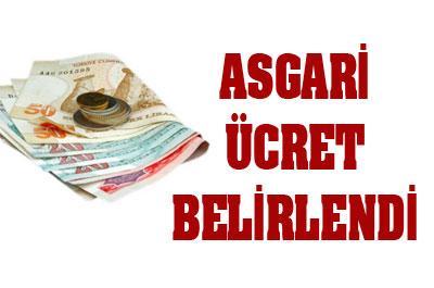 Asgari ücret belirlendi