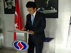 Güney Kore Büyükelçisi Sanko’da
