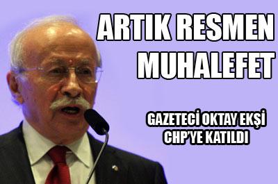 Oktay Ekşi, CHPye Katıldı