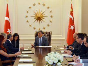 Cumhurbaşkanı Gülün, Kosta Rika Dışişleri Bakanı Barrantesi Kabulü