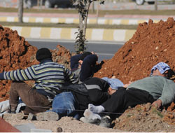 İşçilerin Kış Güneşi Keyfi 