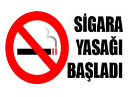 Sigara yasağı başladı