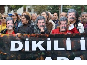 Yargıtayın Hakkında Hapis Kararı Verdiği Dikili Belediye Başkanı Osman Özgüven İçin Miting Düzenlendi