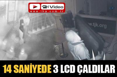 14 saniyede 3 plazma çaldılar